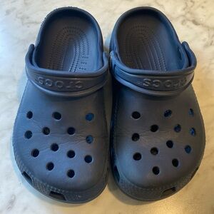 Navy Blue Crocs Size 1 Kids